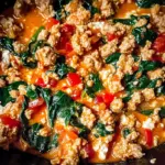 Creamy Ground Turkey & Spinach Protein Bowl