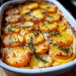 Cremiger Kürbis-Kartoffel-Auflauf