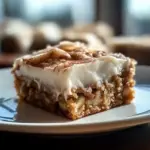 Decadent Apple Cinnamon Blondies with Maple Cream Cheese Frosting
