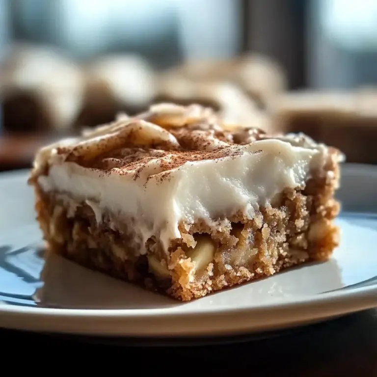 Decadent Apple Cinnamon Blondies with Maple Cream Cheese Frosting