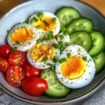 Garden Egg Bowl with Cucumber & Cherry Tomatoes