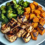Grilled Chicken & Roasted Sweet Potato Power Plate