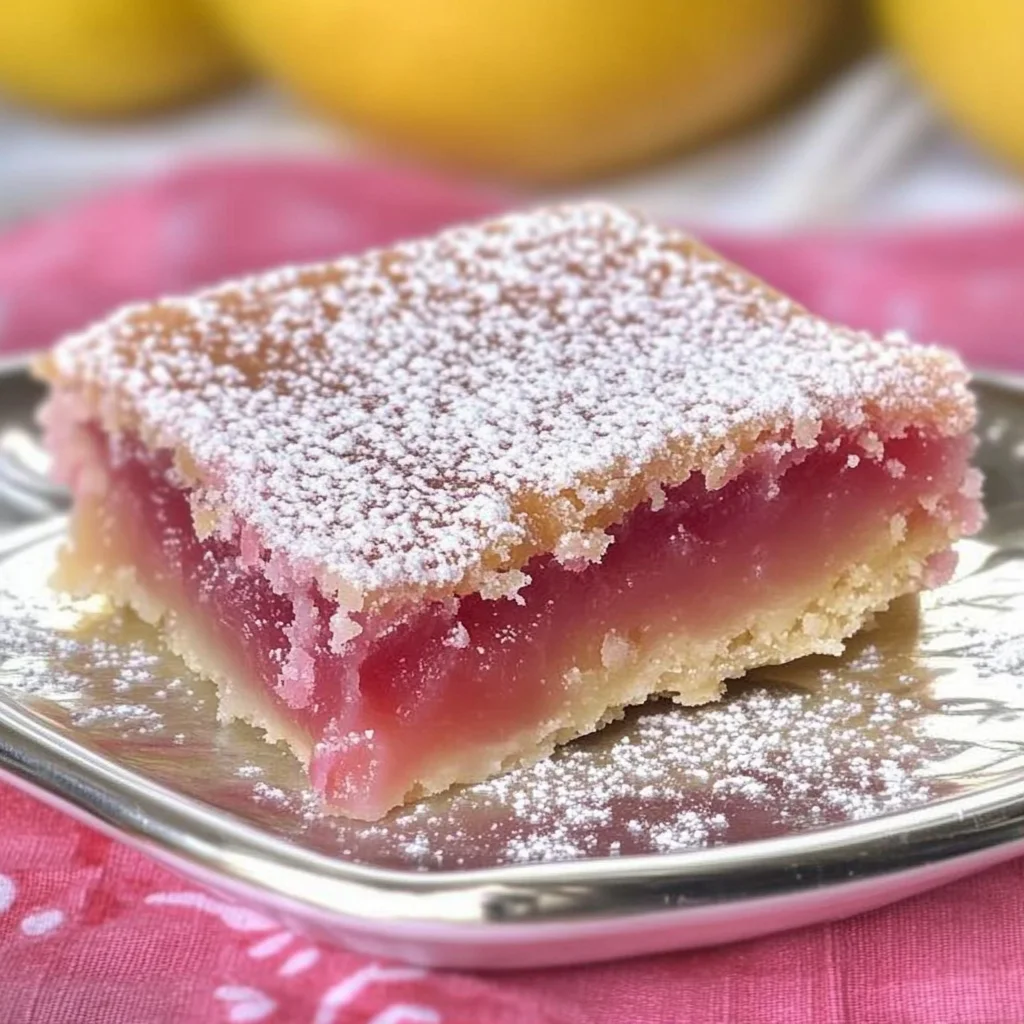 Hibiscus Lemon Bars