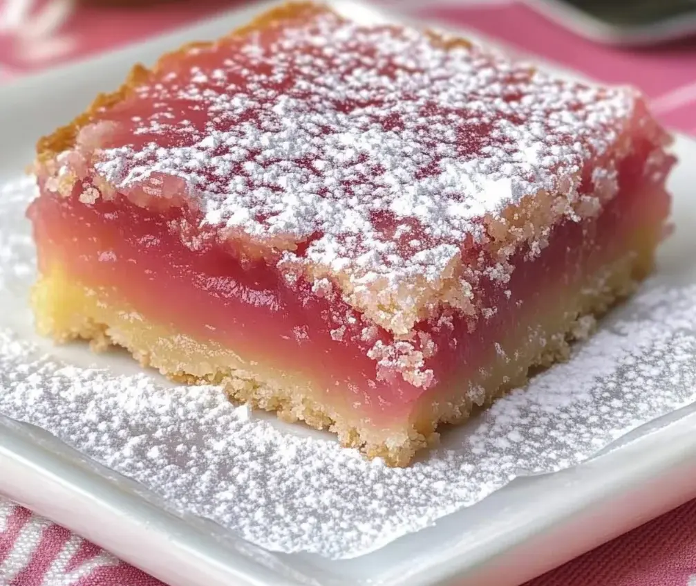 Hibiscus Lemon Bars