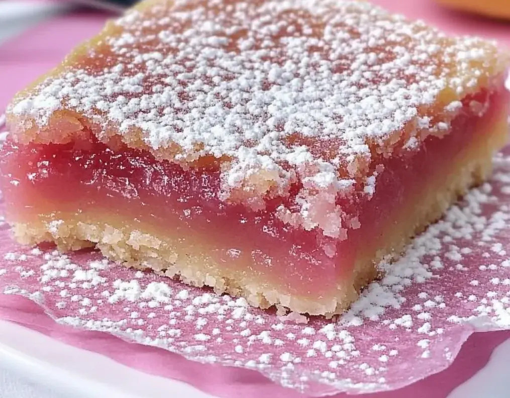 Hibiscus Lemon Bars