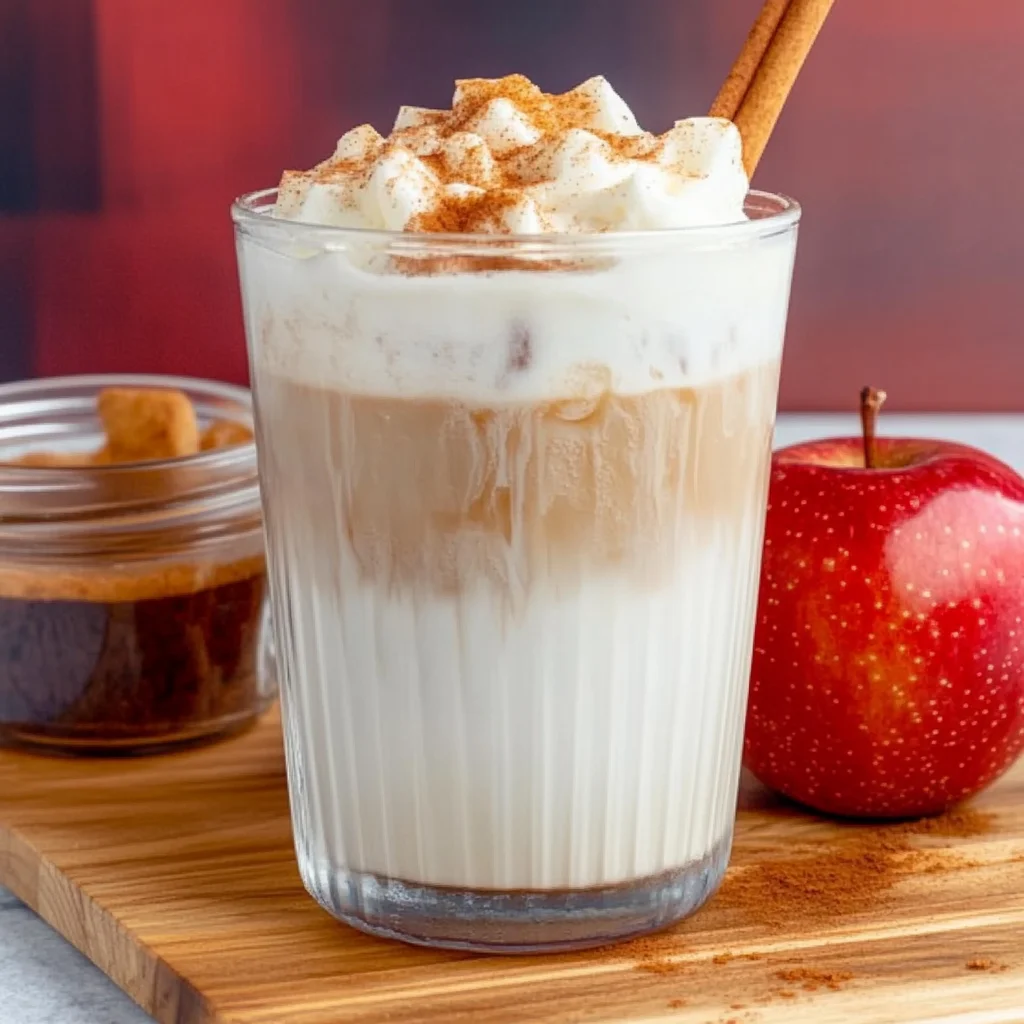 Iced Apple Crisp Cream Chai (Starbucks Copycat)