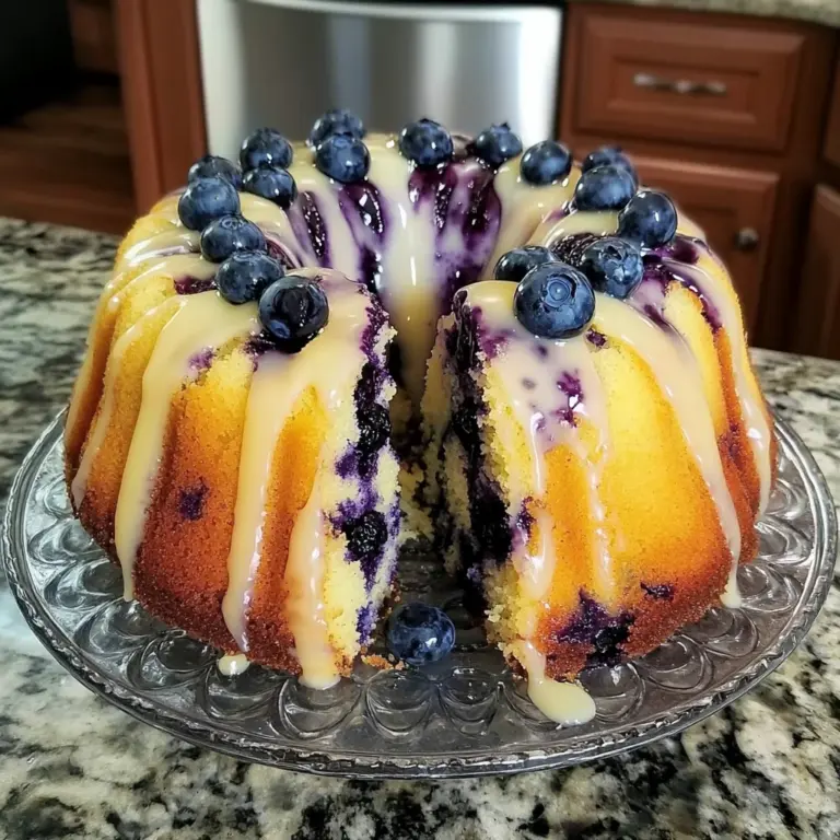 Lemon Blueberry Pound Cake