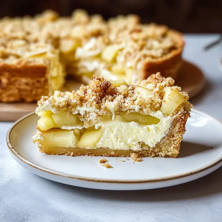 Mascarpone Apple Crumble Torta