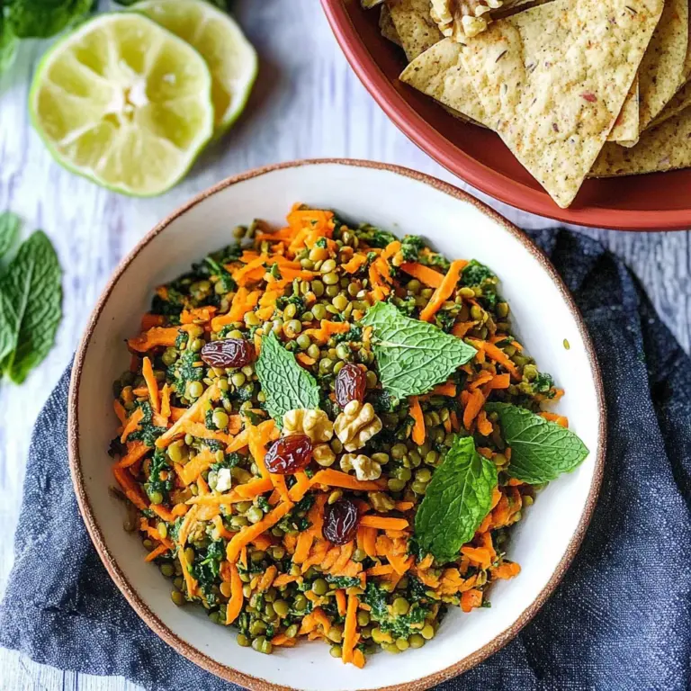 Moroccan Lentil Carrot Salad (Vegan)