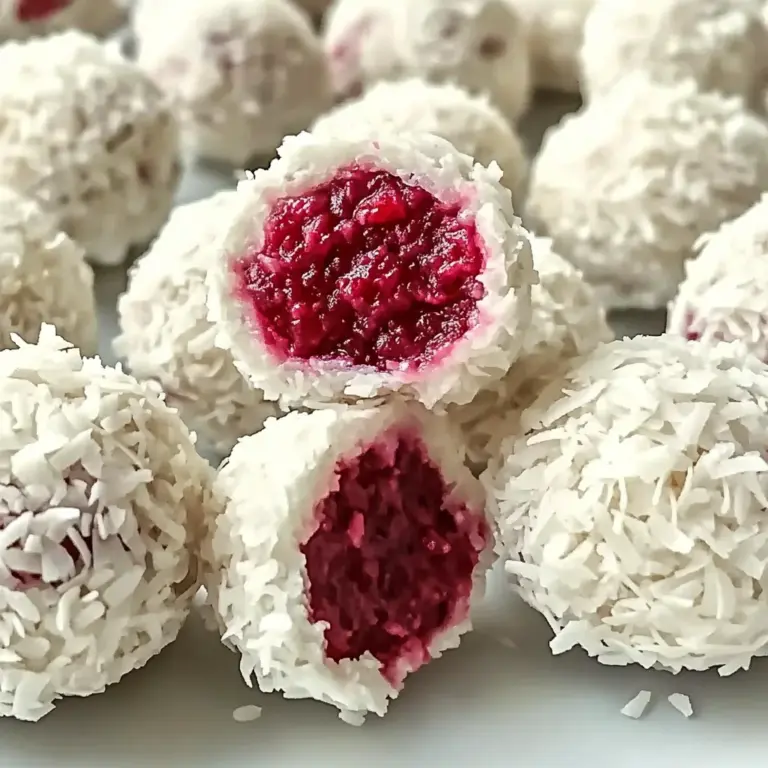 No-Bake Raspberry Coconut Balls – Easy, Delicious Treats