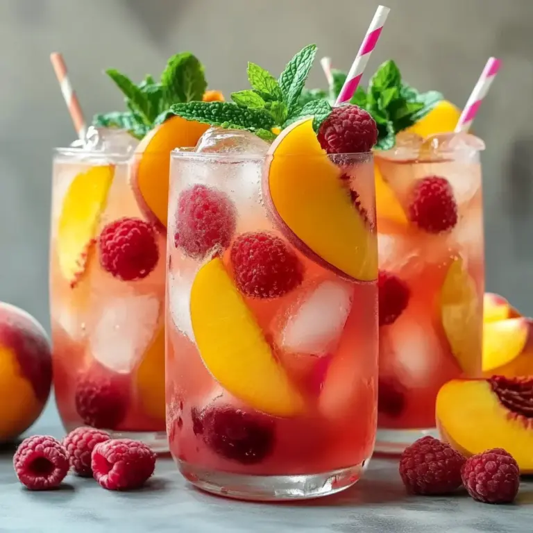 Raspberry Peach Lemonade