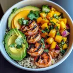 Shrimp Avocado Bowls with Mango Salsa