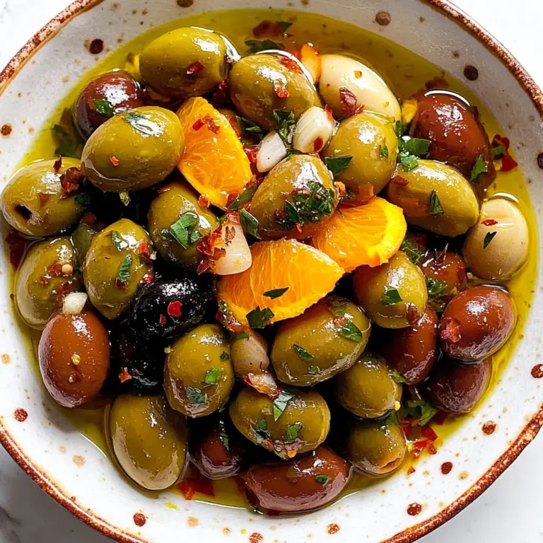 Simply Delicious Marinated Olives