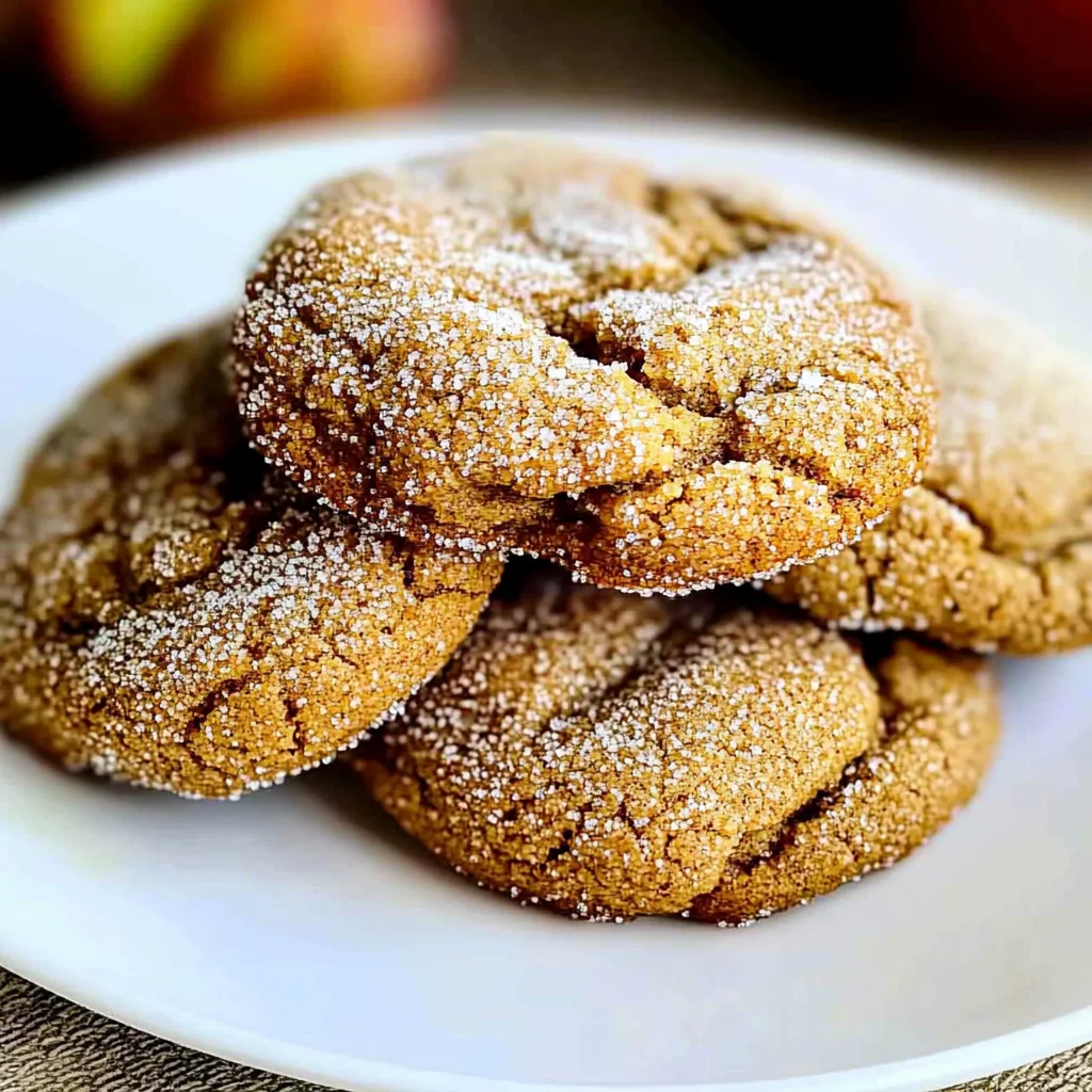 Soft Batch Apple Cider Gingersnap Cookies