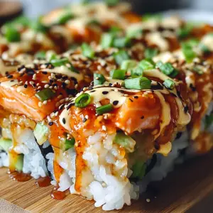Spicy Salmon Sushi Bake