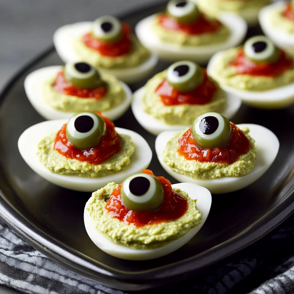 Spooky Deviled Eyeballs