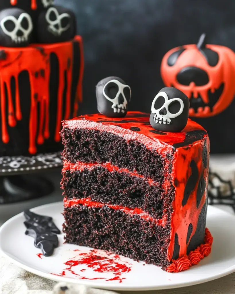 Spooky Halloween Marble Cake
