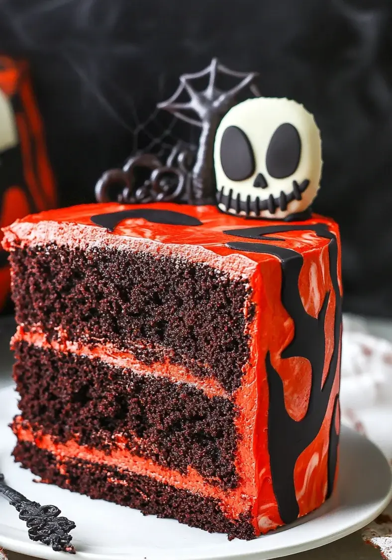 Spooky Halloween Marble Cake