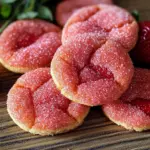 Strawberry Sugar Cookies with Sparkling Strawberry Sugar Recipe