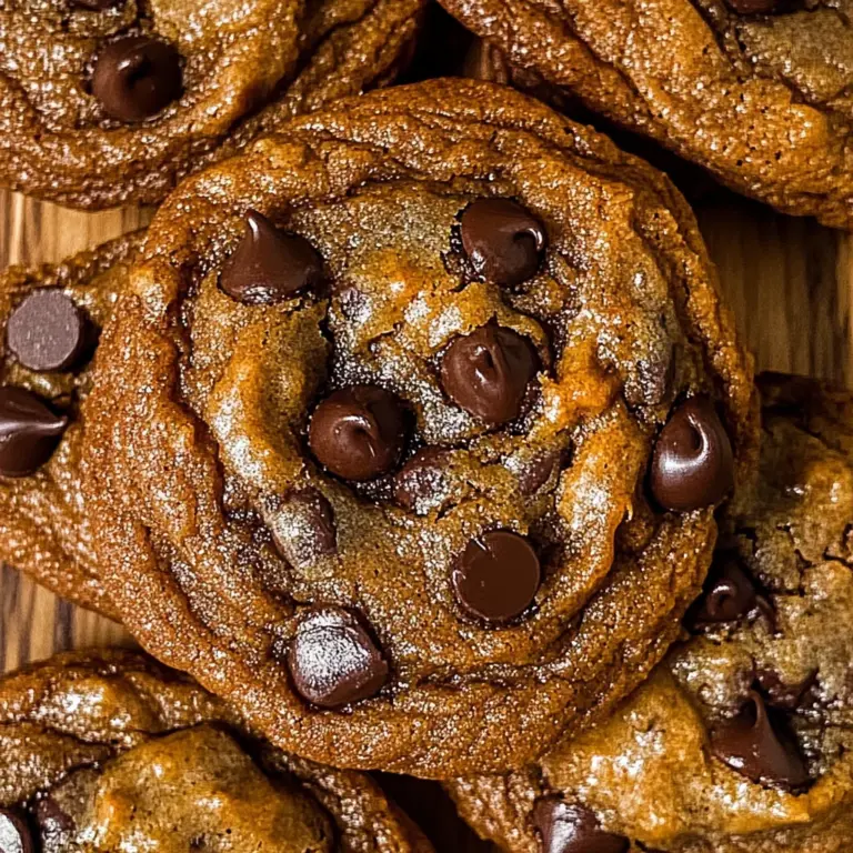 Vegan Soft Pumpkin Chocolate Chip Cookies