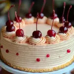Vintage Maraschino Cherry Cake