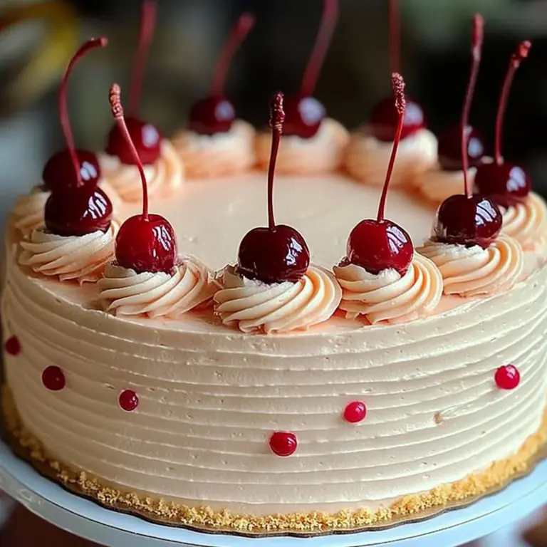 Vintage Maraschino Cherry Cake