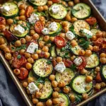 Zucchini & Chickpea Bake with Feta