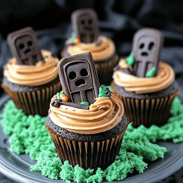 Halloween Graveyard Cupcakes