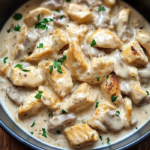 Creamy Chicken & turkey Bacon Stroganoff