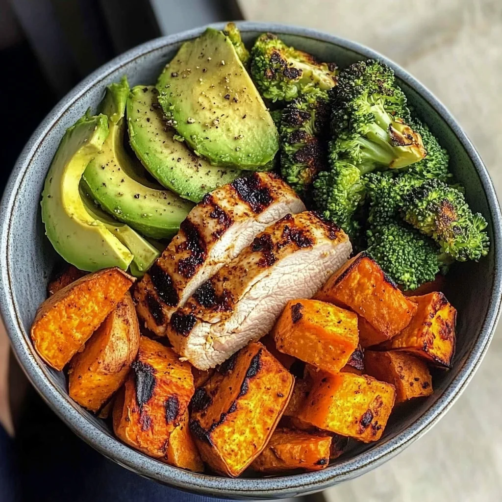 Grilled Chicken Veggie Bowl with Avocado