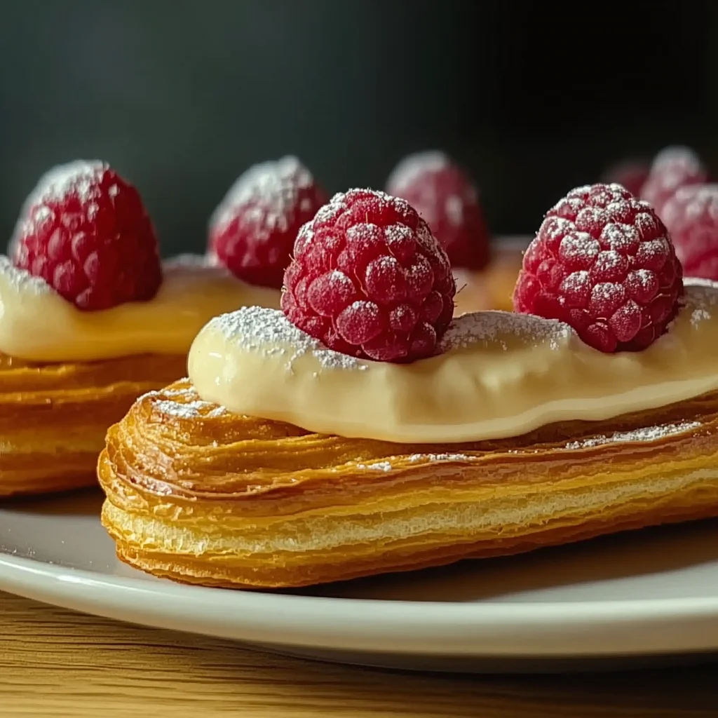 Lemon Raspberry Eclairs