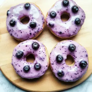 Wild Blueberry Cake Donuts
