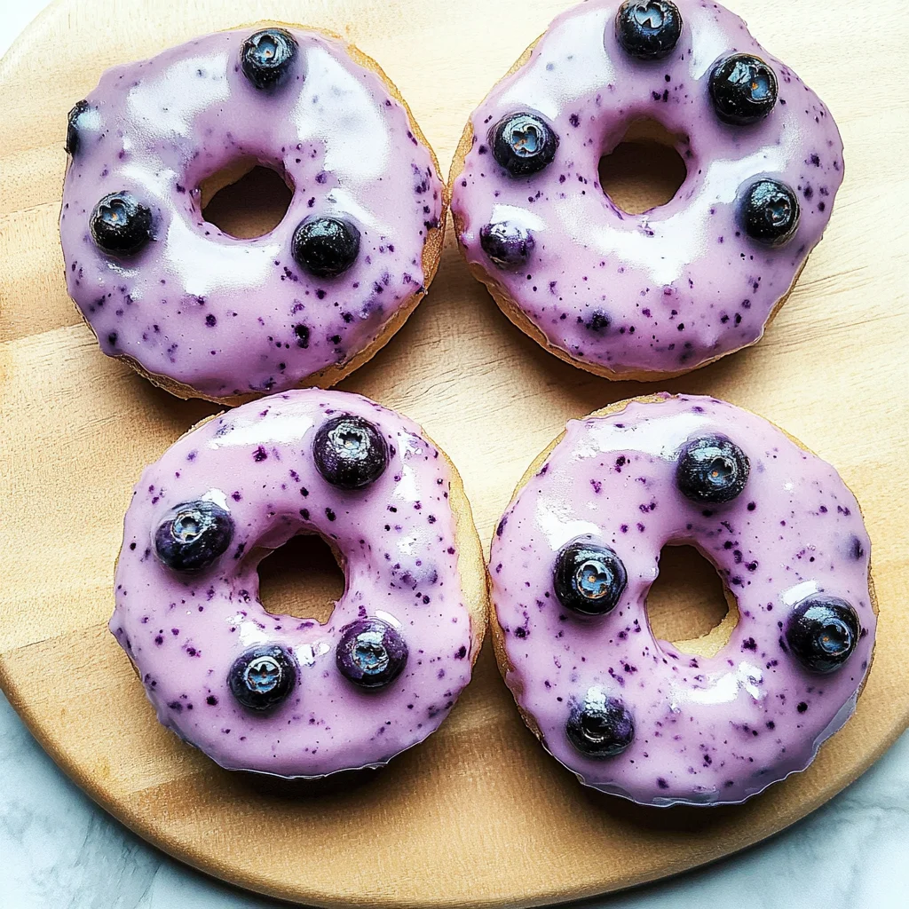 Wild Blueberry Cake Donuts