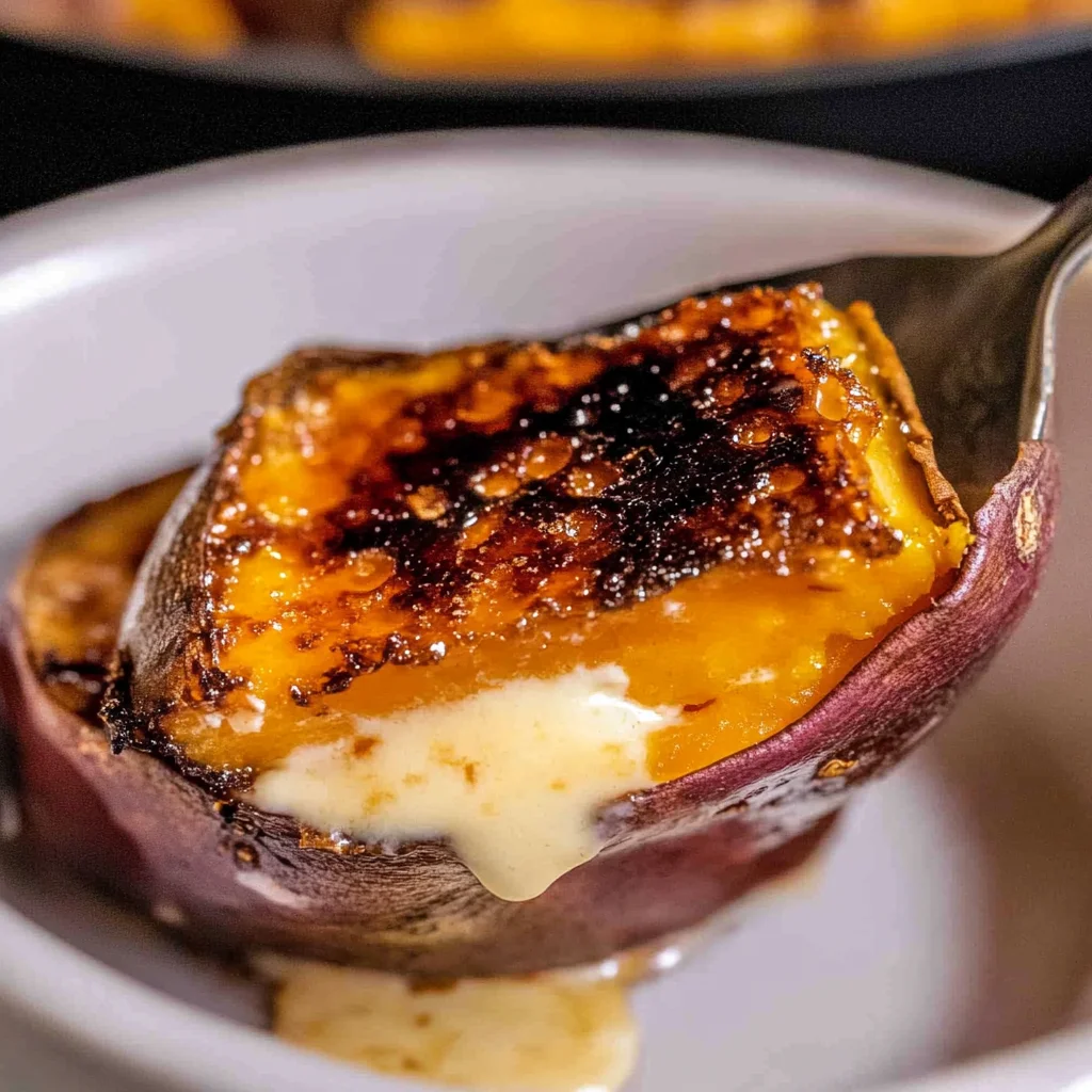 Japanese Sweet Potato Crème Brûlée