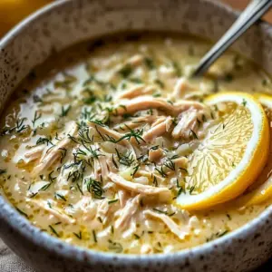 Mediterranean Lemon Chicken Soup: A Creamy, Comforting Bowl of Sunshine