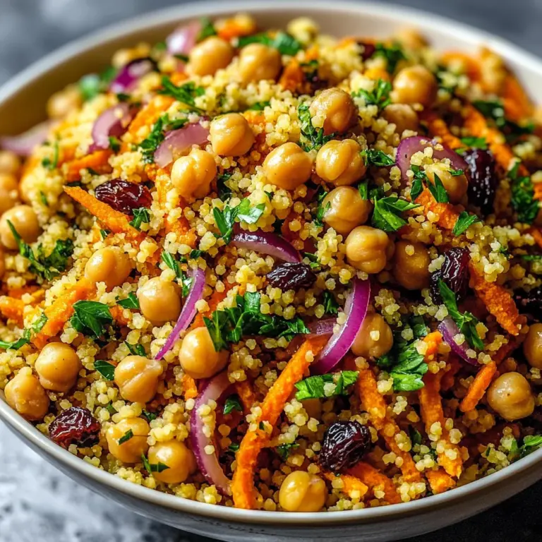 Moroccan-Spiced Chickpea and Carrot Couscous Salad