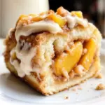 Peach Cobbler Cinnamon Rolls