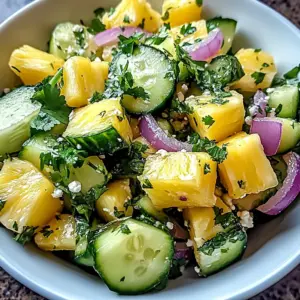Pineapple Cucumber Salad