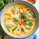 Thai Coconut Potsticker Soup