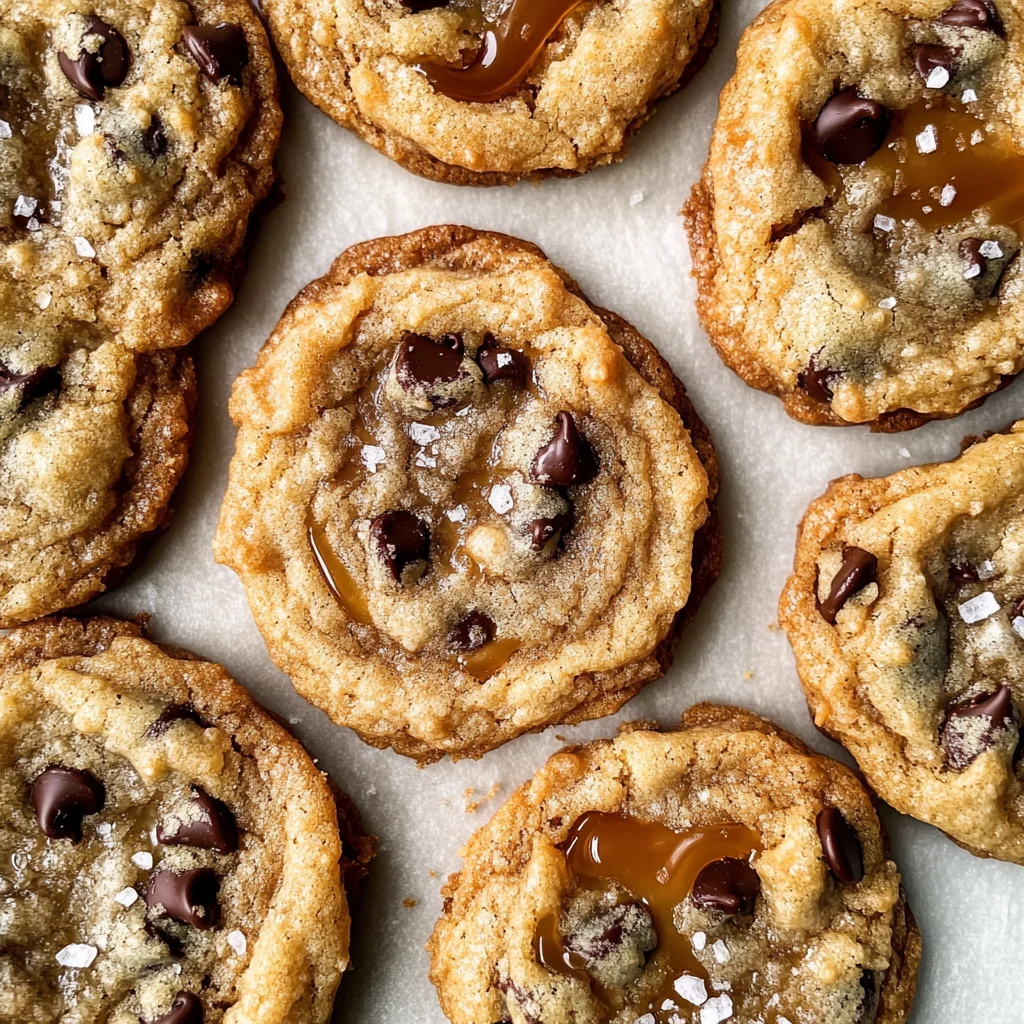 The Best Chewy Salted Caramel Chocolate Chip Cookies
