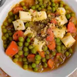 Traditional Greek Green Peas Stew