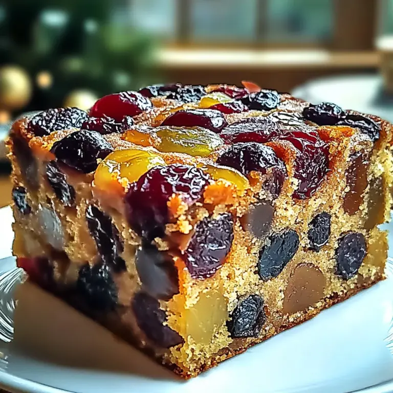 Traditional Rum-Soaked Fruit Cake