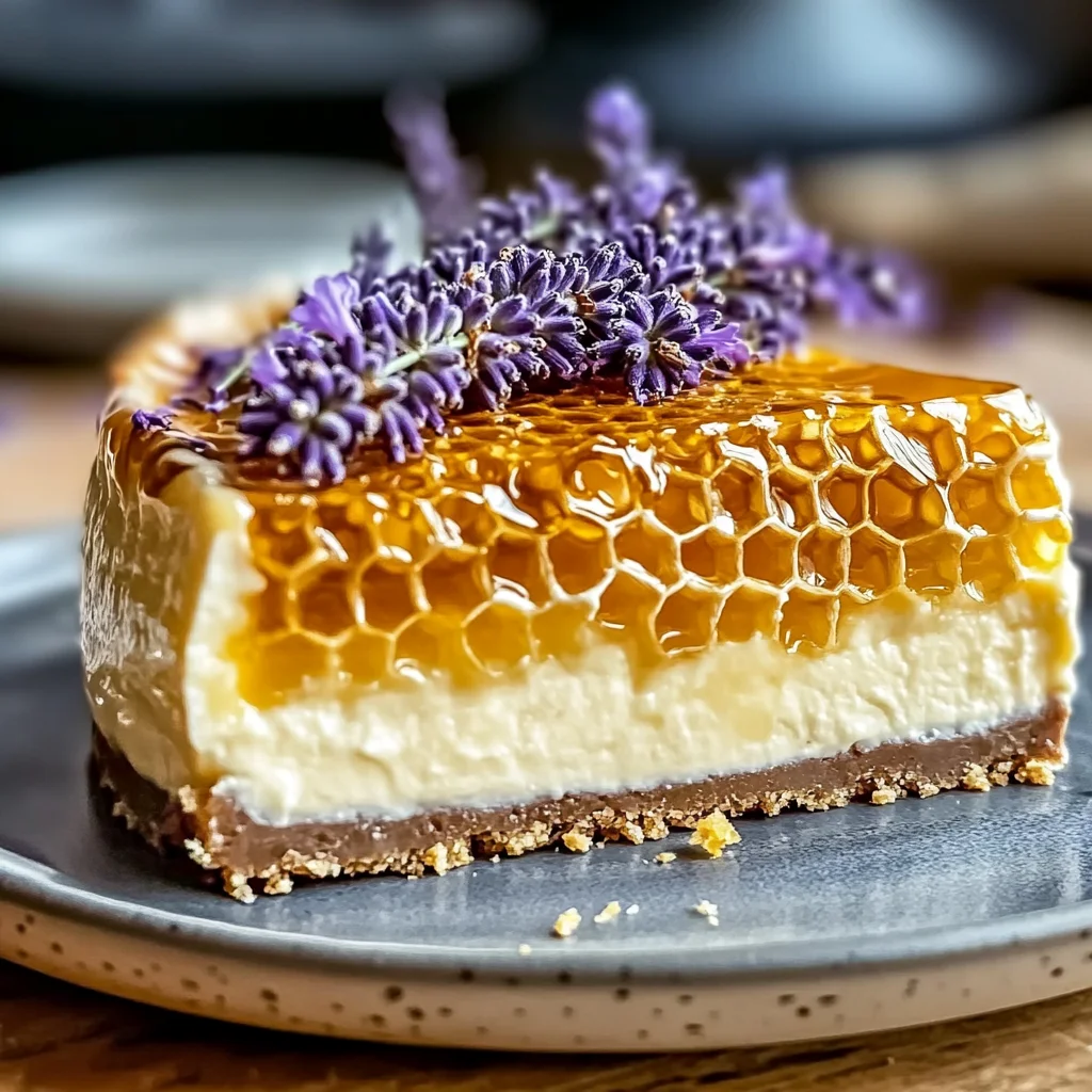 Ultimate Lemon Lavender Cheesecake with Honeycomb Magic