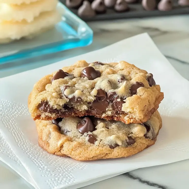 Ultra Thick and Chewy Chocolate Chip Cookies