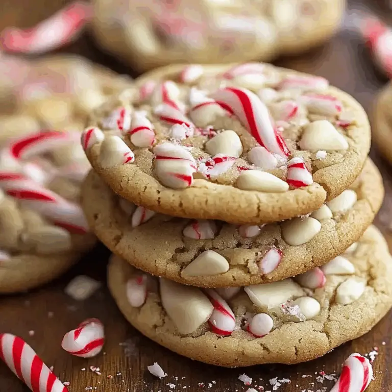 White Chocolate Candy Cane Cookies