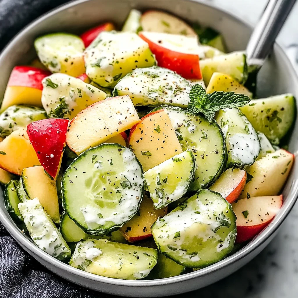 Apple Cucumber Salad With Creamy Yogurt Dressing Recipe