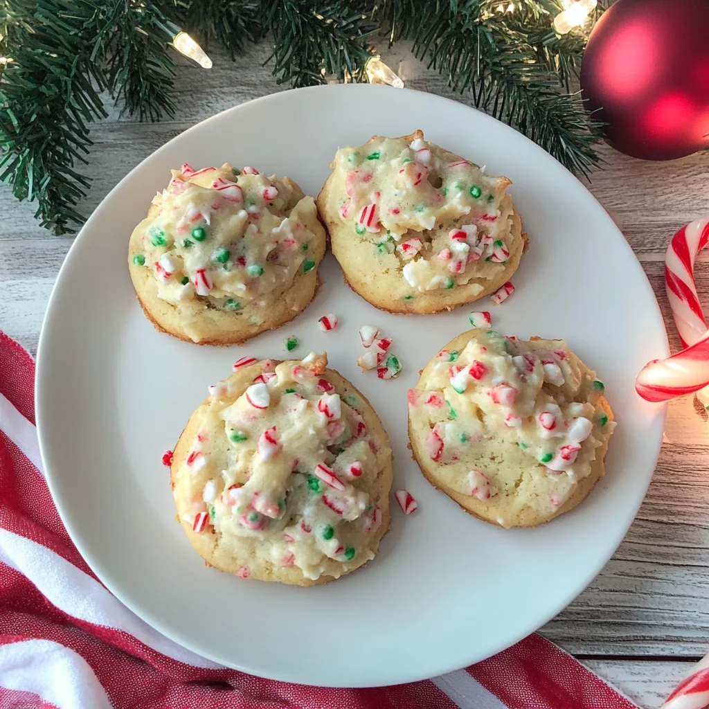 Candy Cane Whipped Shortbread Cookies | Easy and Delicious
