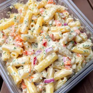 Cheddar Sour Cream Macaroni Salad Recipe