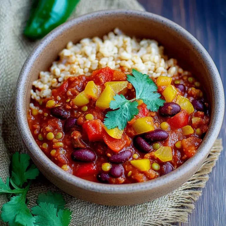 Chili sin Carne, ganz einfaches Rezept