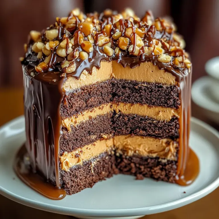Chocolate Caramel Toffee Crunch Cake